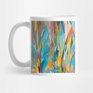 Wild Grasses Abstract Mug